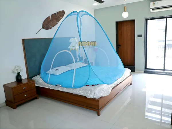 Mesh_Pop_Up_Double_Bed_Mosquito_Net_Blue