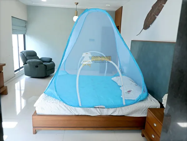 Mesh_Pop_Up_Double_Bed_Mosquito_Net_Blue