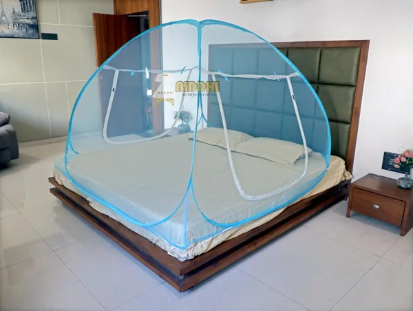 Foldable_Pop_Up_Mosquito_Net_For_Double_Bed_Portable_Breathable_Mesh_Tent_With_Dual_Zipper_Entry_Net_For_Home_Travel_Light_Blue