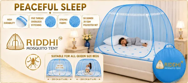 Foldable_Pop_Up_Mosquito_Net_For_Double_Bed_Portable_Breathable_Mesh_Tent_With_Dual_Zipper_Entry_Net_For_Home_Travel_Light_Blue