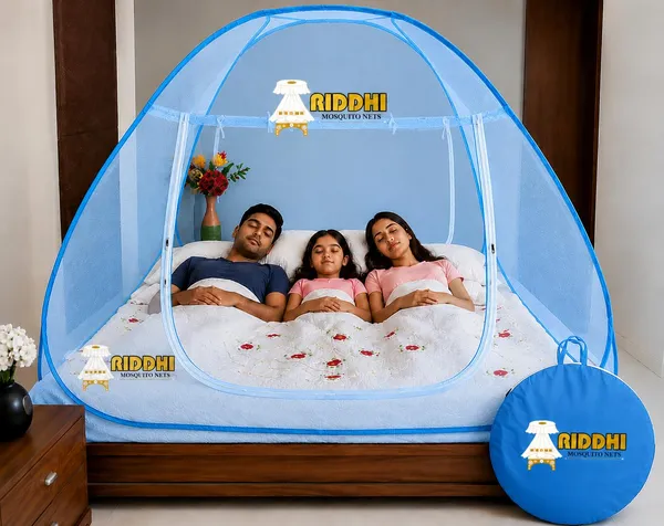 Foldable_Pop_Up_Mosquito_Net_For_Double_Bed_Portable_Breathable_Mesh_Tent_With_Dual_Zipper_Entry_Net_For_Home_Travel_Light_Blue