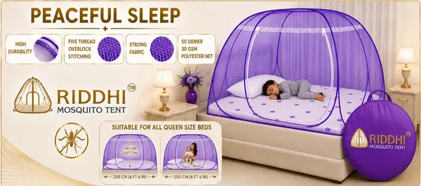 Foldable_Pop_Up_Mosquito_Net_For_Double_Bed_Portable_Breathable_Mesh_Tent_With_Dual_Zipper_Entry_Net_For_Home_Travel_Purple