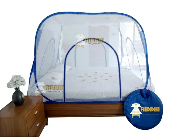 Mesh_Pop_Up_Double_Bed_Mosquito_Net_Blue