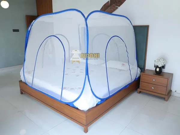 Mesh_Pop_Up_Double_Bed_Mosquito_Net_Blue