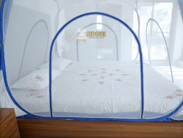 Mesh_Pop_Up_Double_Bed_Mosquito_Net_Blue