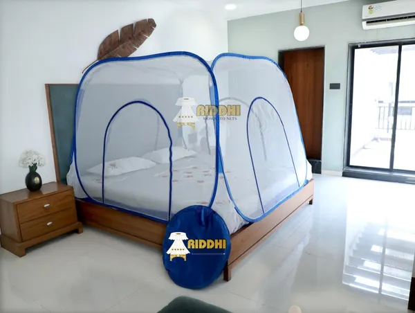 Mesh_Pop_Up_Double_Bed_Mosquito_Net_Blue
