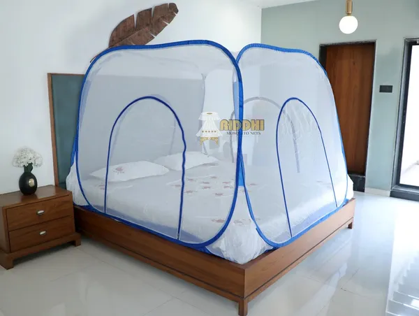 Mesh_Pop_Up_Double_Bed_Mosquito_Net_Blue