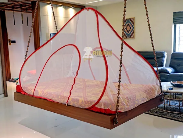 Mesh_Pop_Up_Double_Bed_Mosquito_Net_Red