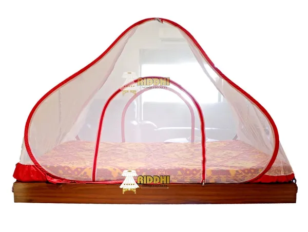 Mesh_Pop_Up_Double_Bed_Mosquito_Net_Red