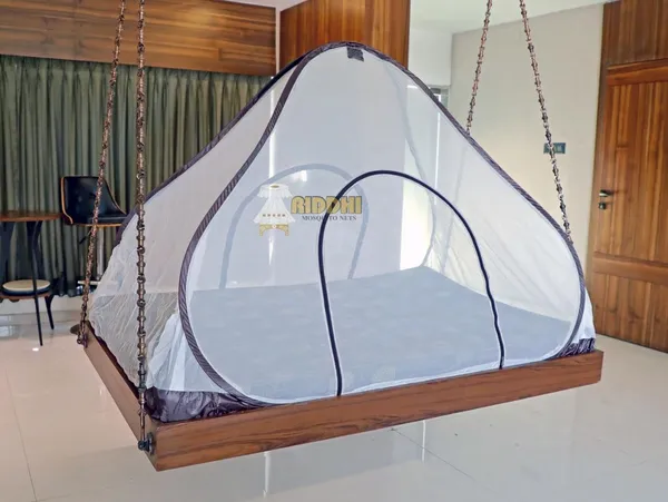 Mesh_Pop_Up_Double_Bed_Mosquito_Net_Black