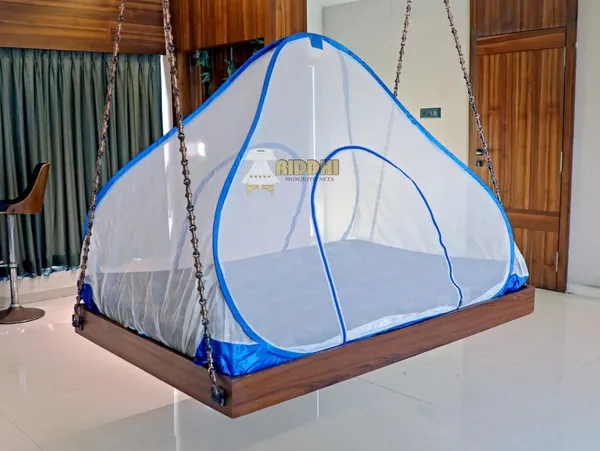 Mesh_Pop_Up_Double_Bed_Mosquito_Net_Blue