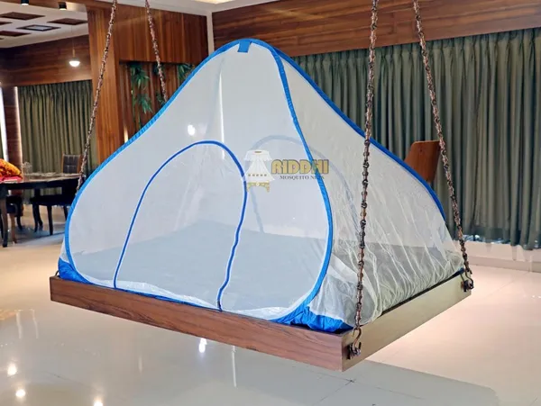 Mesh_Pop_Up_Double_Bed_Mosquito_Net_Blue