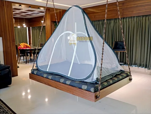 Mesh_Pop_Up_Double_Bed_Mosquito_Net_Grey
