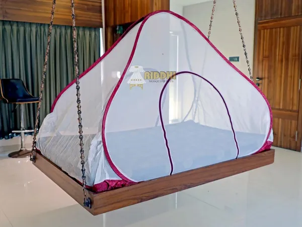 Mesh_Pop_Up_Double_Bed_Mosquito_Net_Pink
