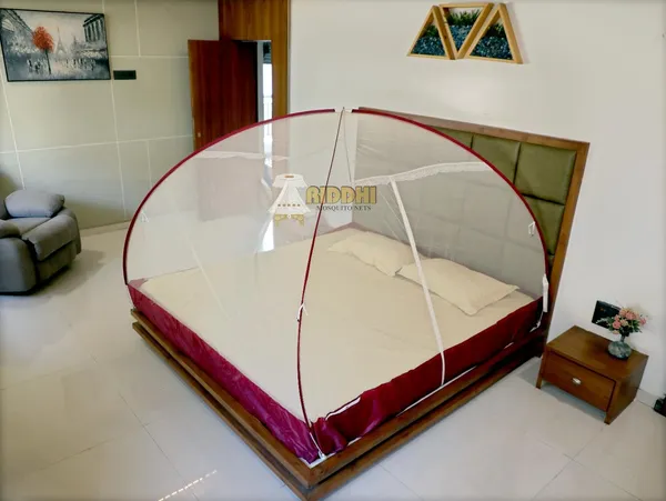 Mesh_Pop_Up_Double_Bed_Mosquito_Net_Wine