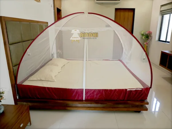 Mesh_Pop_Up_Double_Bed_Mosquito_Net_Wine