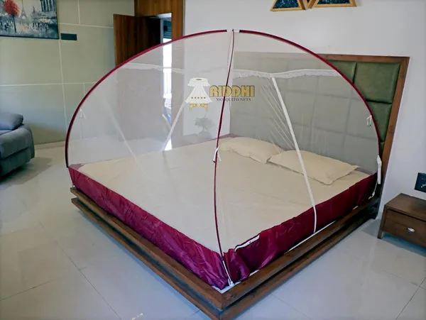 Mesh_Pop_Up_Double_Bed_Mosquito_Net_Wine