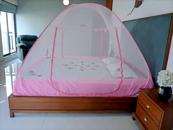 Mesh_Pop_Up_Double_Bed_Mosquito_Net_Pink
