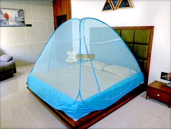 Mesh_Pop_Up_Double_Bed_Mosquito_Net_Light_Blue