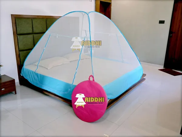 Mesh_Pop_Up_Double_Bed_Mosquito_Net_Light_Blue