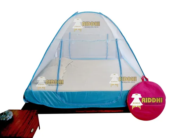Mesh_Pop_Up_Double_Bed_Mosquito_Net_Light_Blue