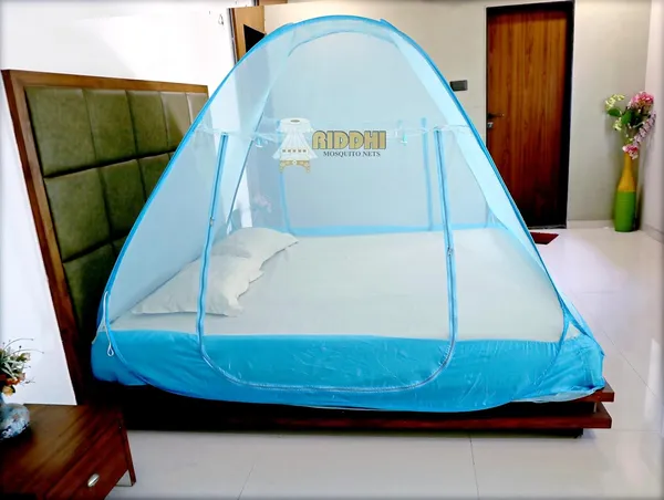 Mesh_Pop_Up_Double_Bed_Mosquito_Net_Light_Blue