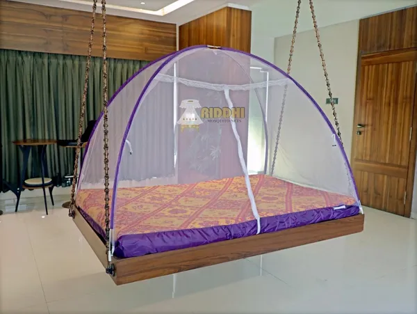 Mesh_Pop_Up_Single_Bed_Mosquito_Net_Purple