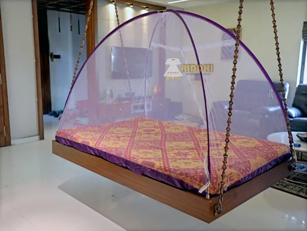Mesh_Pop_Up_Single_Bed_Mosquito_Net_Purple