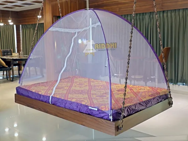 Mesh_Pop_Up_Single_Bed_Mosquito_Net_Purple