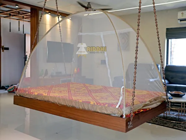 Mesh_Pop_Up_Single_Bed_Mosquito_Net_Brown