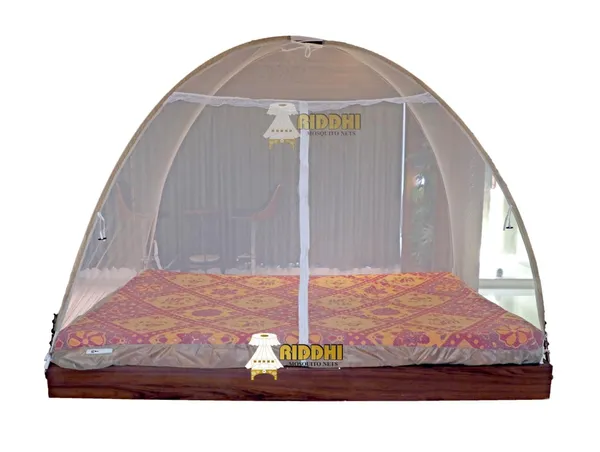 Mesh_Pop_Up_Single_Bed_Mosquito_Net_Brown