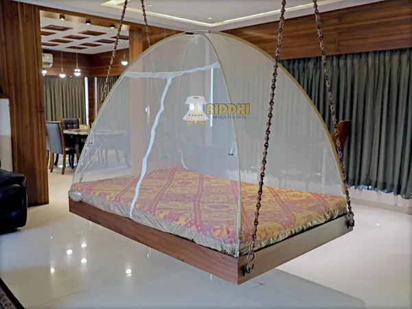 Mesh_Pop_Up_Single_Bed_Mosquito_Net_Brown