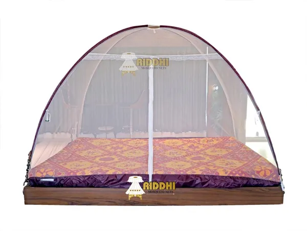 Mesh_Pop_Up_Single_Bed_Mosquito_Net_Wine
