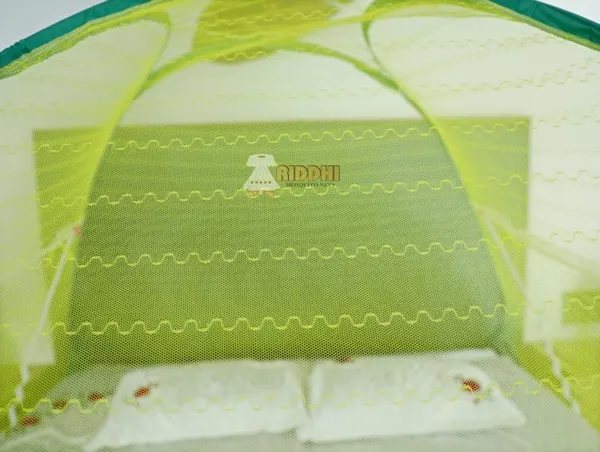 Jacquard_Print_Pop_Up_Double_Bed_Mosquito_Net_Parrot