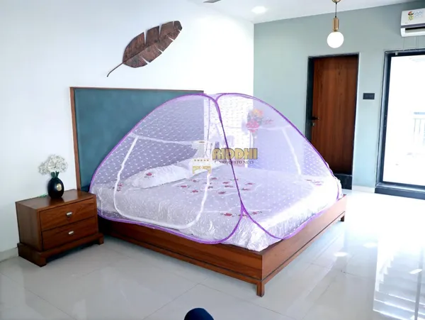Jacquard_Print_Foldable_Mosquito_Net_Tent_For_Double_Bed_Mosquito_Protection_Tent_With_Zipper_Door_Carry_Bag_Purple