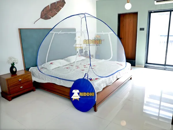Riddhi_Foldable_Dome_Mosquito_Net_With_Carry_Bag_Blue
