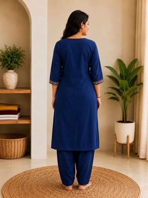 Jd_Enterprise_Bansari_Women_S_Cotton_Embroidered_Kurta_With_Button_Design_Palazzo_Pant_Set_Straight_Ethnic_Kurti_With_Palazzo_Comfortable_Daily_Office