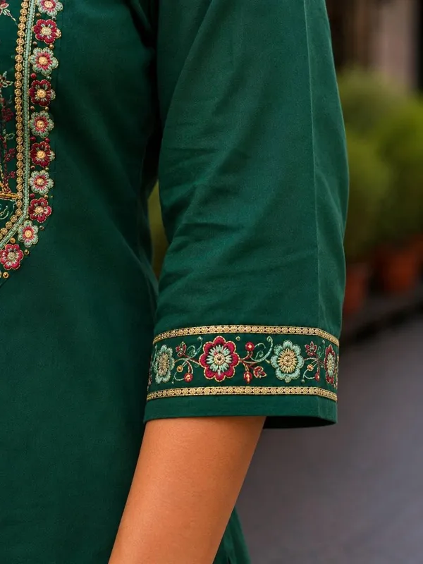 Jd_Enterprise_Women_S_Cotton_Embroidered_Kurta_With_Button_Design_Palazzo_Pant_Set_Straight_Kurti_With_Comfortable_Cotton_Palazzo_Ethnic_Wear_For_Casual