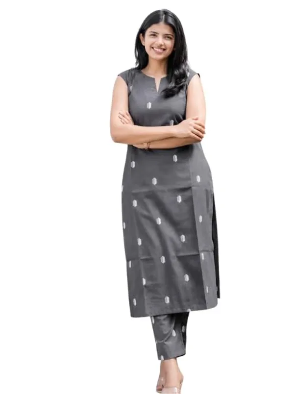 Jd_Enterprise_Women_S_Cotton_Blend_Printed_Sleeveless_Kurti_With_Pant_Set_Round_Neck_Soft_Comfortable_Ethnic_Co_Ord_Set_For_Women_Casual_Office_Daily_Wear_In_Alpha_Xl_Toxic_Grey