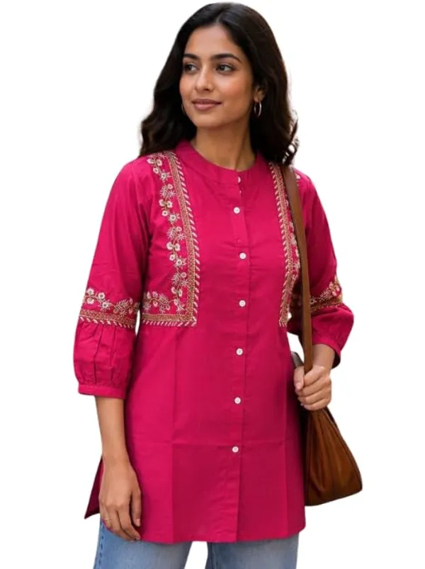 Jd_Enterprise_Women_S_Cotton_Embroidery_Work_Tunic_3_4_Sleeves_Regular_Fit_Casual_Ethnic_Tunic_Top_For_Women