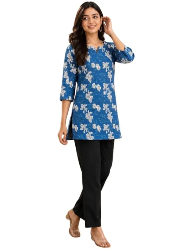 Jd_Enterprise_Pushpa_Women_S_Cotton_Printed_Tunic_3_4_Sleeves_Round_Neck_Soft_Breathable_Casual_Long_Top_For_Women_Regular_Fit
