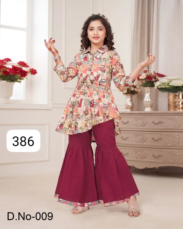 Pink_Floral_Print_Kurta_Sharara_Set_for_Women