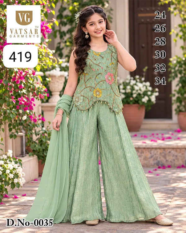 Mint_Green_Embroidered_Ethnic_Wear_Set_for_Girls