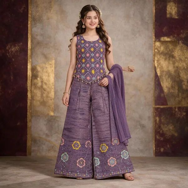 Purple_Printed_Sharara_Set_For_Girls