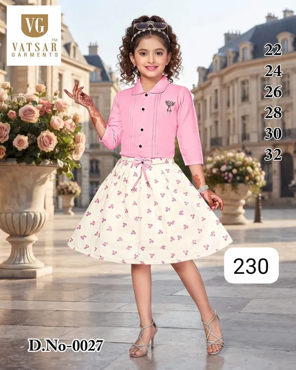 Pink_Floral_Print_Collared_Dress_for_Girls