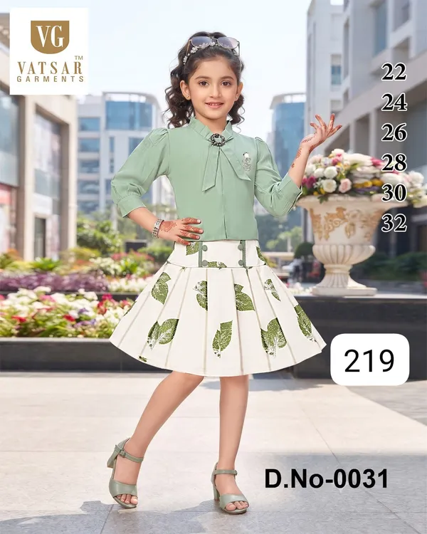 Green_Printed_Flared_Dress_Set_for_Girls