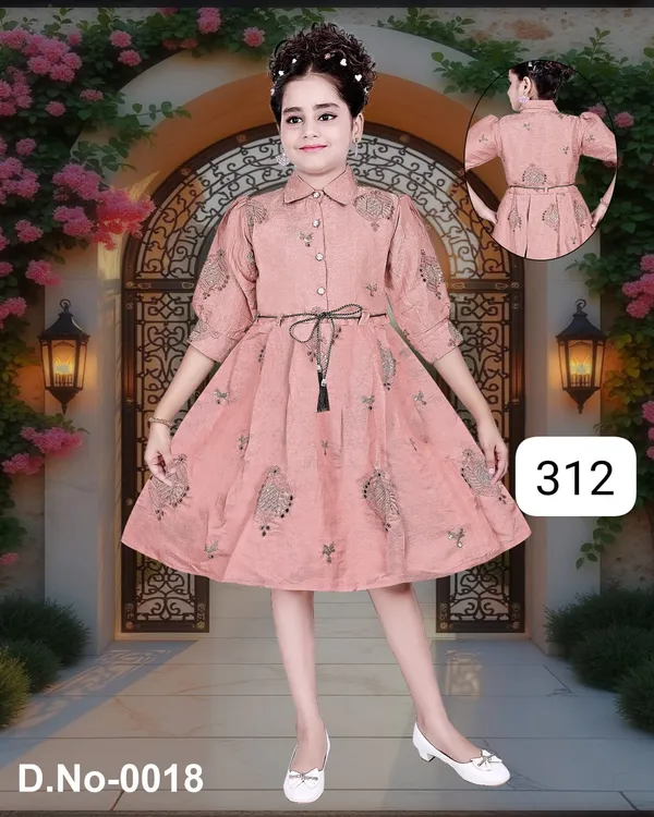 Pink_Embroidered_Fit_And_Flare_Dress_for_Girls