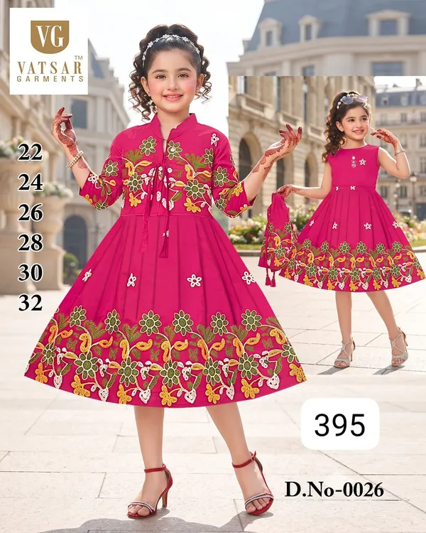 Pink_Floral_Anarkali_Frock_Dress_for_Girls