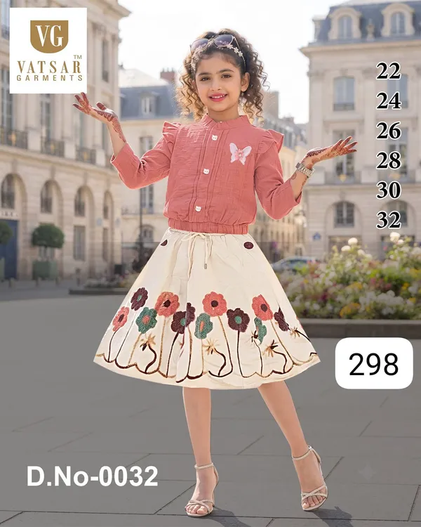 Pink_Ruffle_Top_Floral_Skirt_Set_for_Girls