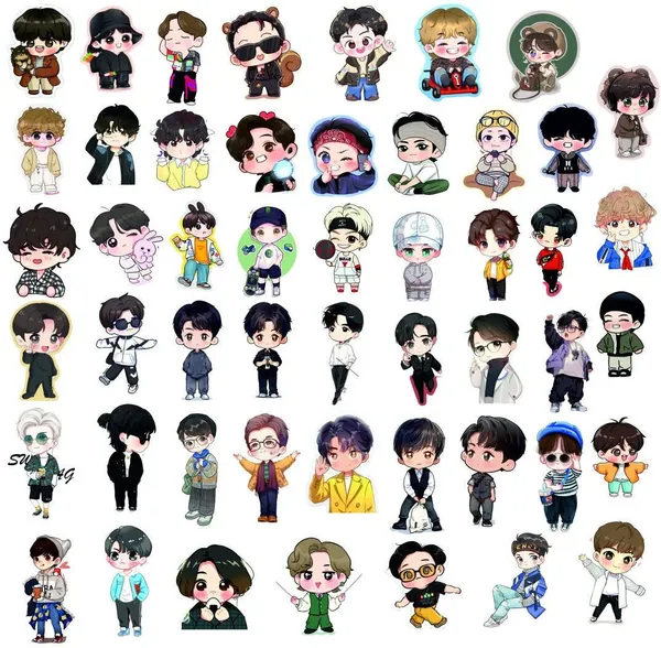 SAMANTA_WALA_BTSCARTOON_vinly_Laptop_Skin_Compatible_for_1.5_inch_(Theme:_Comics_&_Cartoons)